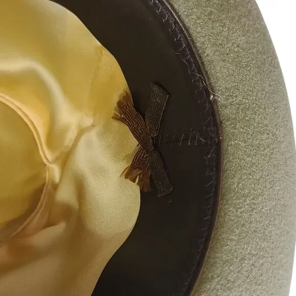 Vintage 40's Tonak Green Felt Hat Czech Republic 1799 - Picture 5 of 15